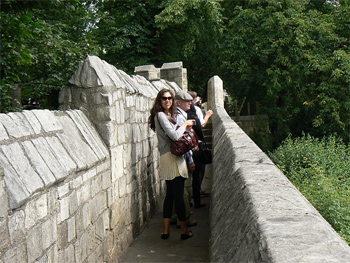 The Roman Wall in York, England.