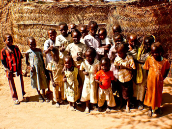 Kids of the Kadugli tribe - everybody wanted to be on camera.