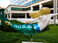 Mermaid in Norfolk, part of a city-wide art project throughout the city.