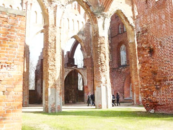 Tartu Cathedral was begun in the 13th century and destroyed in the 16th century.