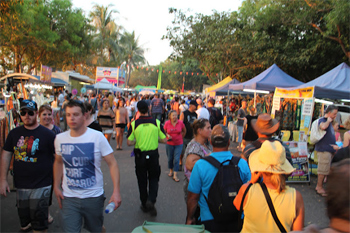 The Mindil Beach Market in Darwin.