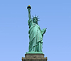 The Statue of Liberty in New York harbor.