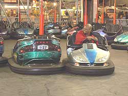 Bumper cars are fun--no matter how old you are!