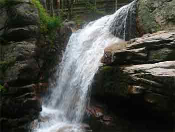 Avalanche Falls, in New Hampshire's White Mountains. photos by Kate Hartshorne.