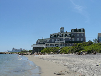 Ferry landing at Block Island.