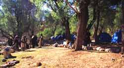 camping in Bakhtyari nomadic countryside.