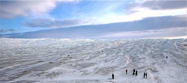 The Russell Glacier, near Kangerlussuaq, Greenland. Photo by Paul Shoul.