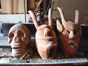 Entrudo masks can take as may as thirty hours to make.