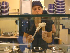 A scoop of gelato in downtown Bologna. photos by Max Hartshorne