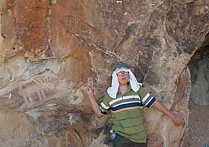 Petroglyphs along the trail, about 1000 years old