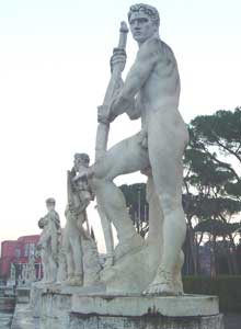 Statues at the Stadio del Marmi