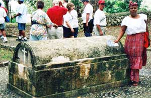 The tomb of Annie Palmer - photo by Connie Motz