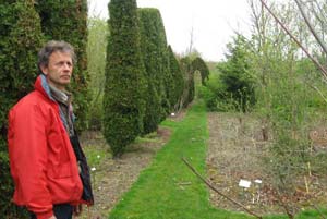 Dominique Brochet-Lanvin at home in his garden Botanique de la Presle