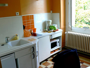 My little apartment kitchen had all I needed to cook my own dinners in France.