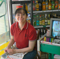 Shopkeeper in Tours, everyone was friendly and helpful, even if they didn't speak any English.