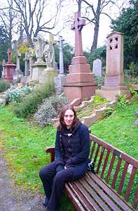 Kreig Photos shoot at Highgate Cemetery (Photo with permission from Ryan Fogarty)