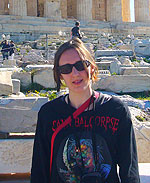 Stephanie Green at the Acropolic in Athens