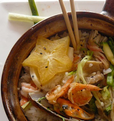 Fish Stew with Star Fruit at Wok & Noodles in downtown San Jose. Music, art and food for club kids where day turns into night and before you know it, the sun is rising.