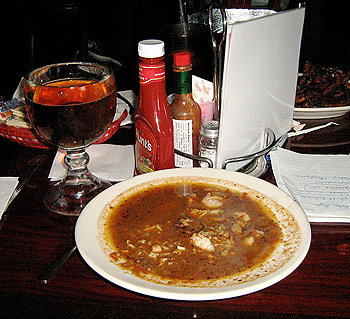Gumbo in New Orleans.