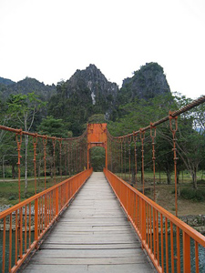 Bridge in Vang Vieng, Laos. Christine Horvat photo.
