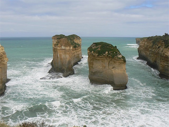 The end of Australia's Great Ocean Walk in Victoria at the 12 Apostles. Max Hartshorne photo.