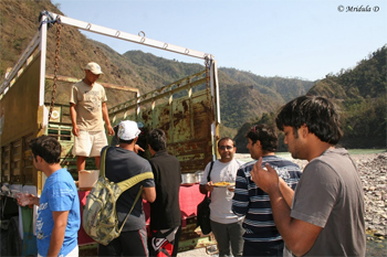 The food truck at Shivpuri