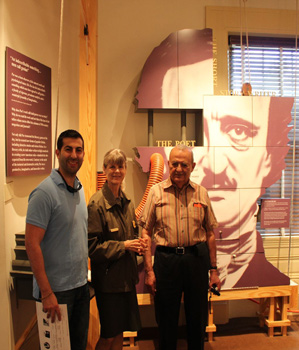 The author with the staff of the museum
