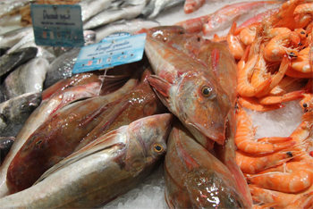 Fish in the market at Sete.