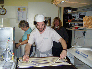 Making pasta in Alba.