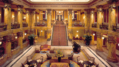 Inside the Jefferson Hotel in Richmond, VA. 