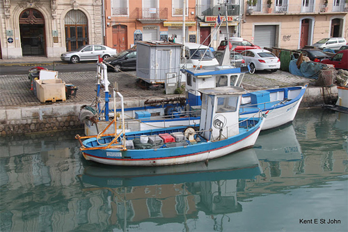 Fishing boats in Sette.