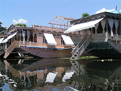 Houseboats on Dal Lake