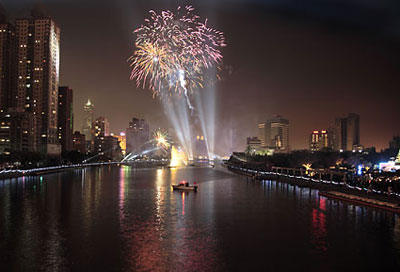 Fireworks on the Love River