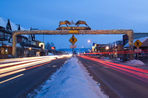 Afton, Wyoming Antler Arch