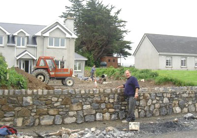 A mason at work in County Clare