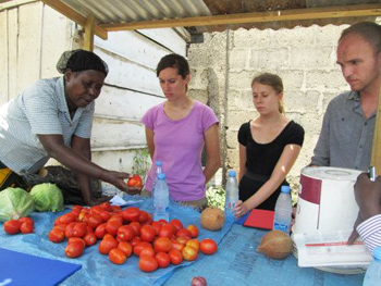 Investourists get to know a business in Dar es Salaam, Tanzania.