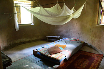 One of the rooms in the cottage