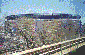 Mighty Shea Stadium, home of the New York Mets. 