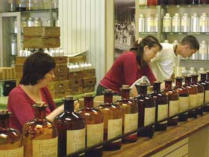 Testing perfumes at Grasse, Cote d'Azure