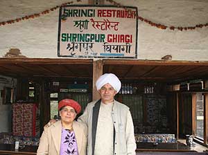 Mr. and Mrs. Manohar Lal at Shringi Vatika - photos by Mridula Dwivedi