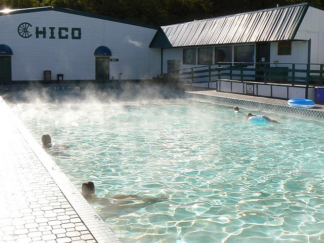 Hot pool at Chico Hot Springs, Pray Montana. photo by Max Hartshorne.