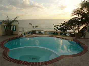 Pool at Sunset Paradise Villas, Rincon, Puerto Rico.