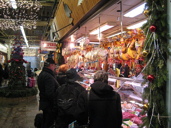 The local market in her Paris neighborhood.