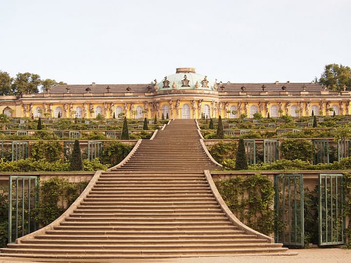 Sanssouci Castle in Northeastern Germany. photo by Kent E. St. John.