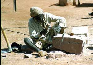 A stonecutter in India - photos by Meg Noble Peterson