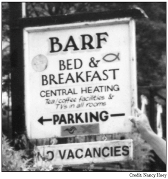the barf bed and breakfast