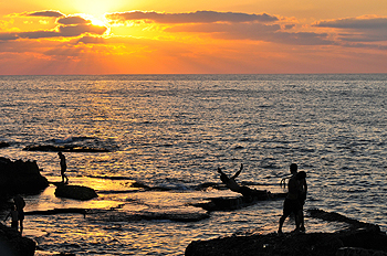 A beach in Beirut, Lebanon.