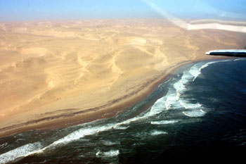 The Skeleton Coast from the air