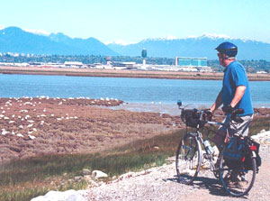 The author takes in the view from Middlle Arm Trail. Photos by Rick Millikan