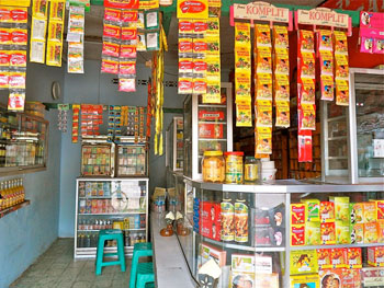 A commercial Jamu store selling herbal cures for just about anything you can think of